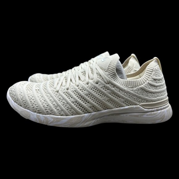 APL Men's Techloom Wave Running Shoes - Parchment/White/Marble - Size 9 (NEW) - Picture 1 of 7